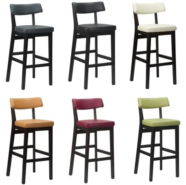 Nico Upholstered Commercial Bar Stools - Vibrant Colours