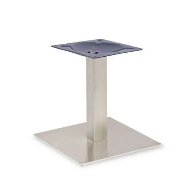 Profile Brushed Steel Lounge Table Base - Large Square