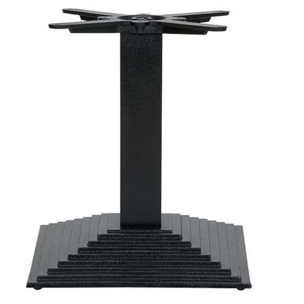 Denton Black Square Low Coffee Table Bases in Black