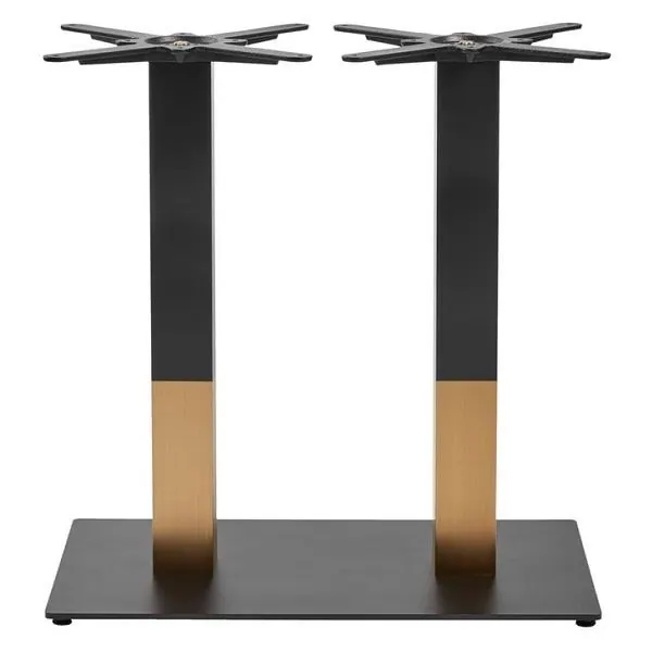 Boston Sleek - Black and Gold - Twin Rectangle - Height Options