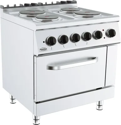 CombiSteel 7178.0435 Base 700 Electric Range 4 Plates Electric Oven