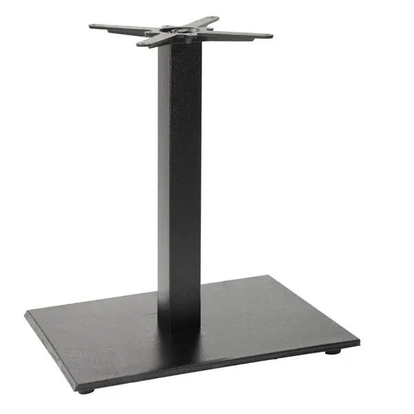 Forte Square Large Dining Table Base - Black Cast Iron