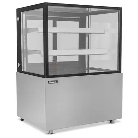 Blizzard RFG9-2 92cm Double Tier Refrigerated Flat Glass Display Unit