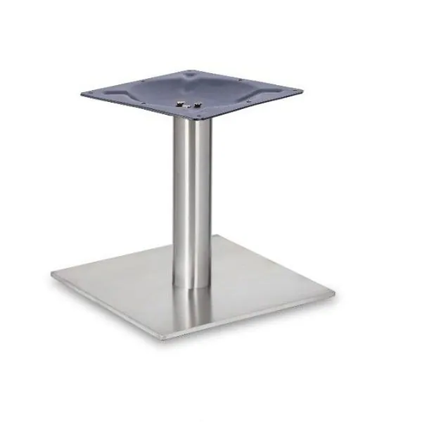 Profile Brushed Steel Low Table Bases - Small Square