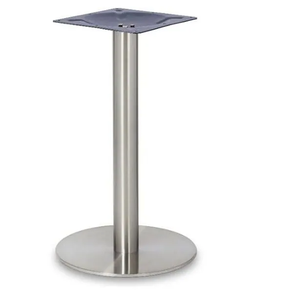 Profile Brushed Steel Dining Table Bases - Small Round
