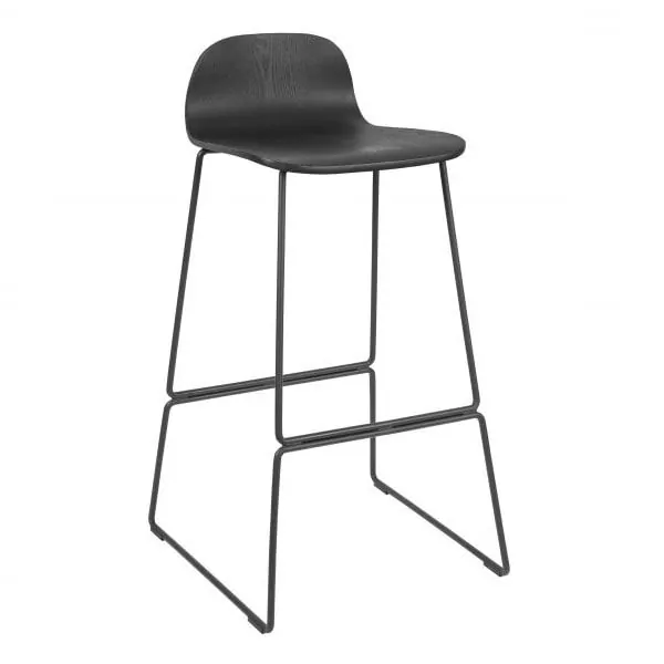 Copenhagen High Stools (750) - Black Frame / Lacquered or Black seat