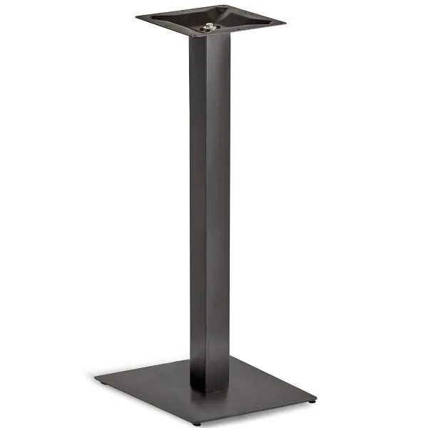 Profile Black Small Square Poseur Table Bases - 344136