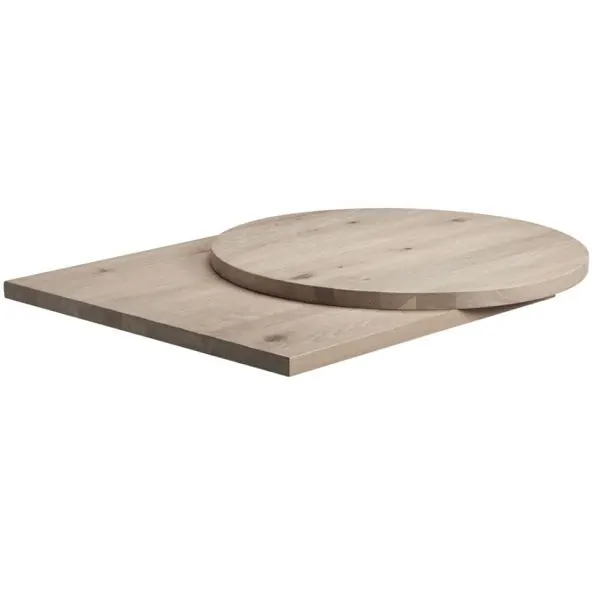 Extra White 32mm Thick Solid Oak Table Tops - See Sizes
