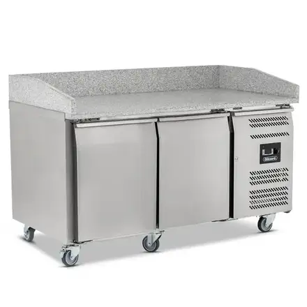 Blizzard BPB1500 Double Hinged Door Pizza Prep Counter with Granite Worktop
