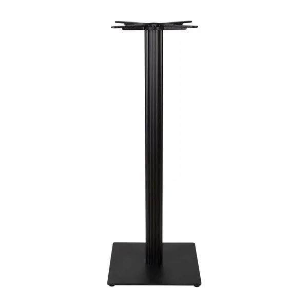 Boston Table Bases – Black Fluted Small Square