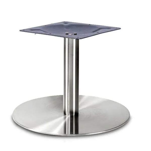 Profile Brushed Steel Coffee Table Bases - Large Round