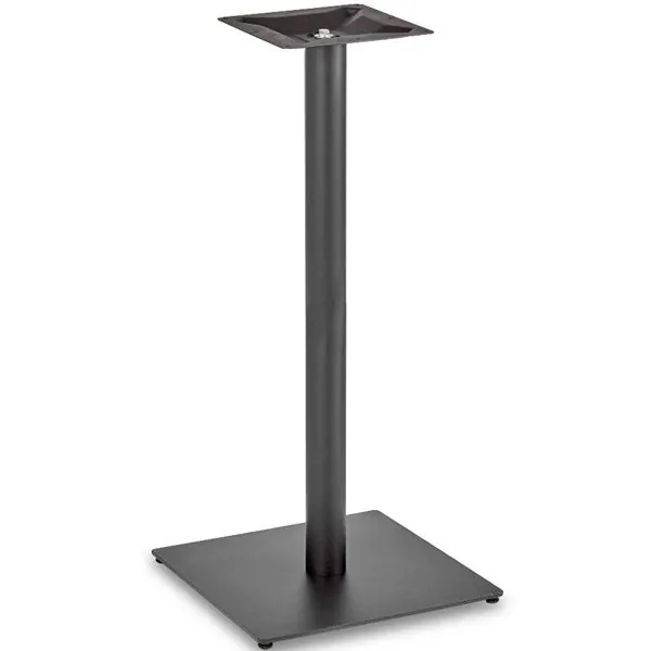 Profile Black Large Square Bar Table Bases - Rnd Column