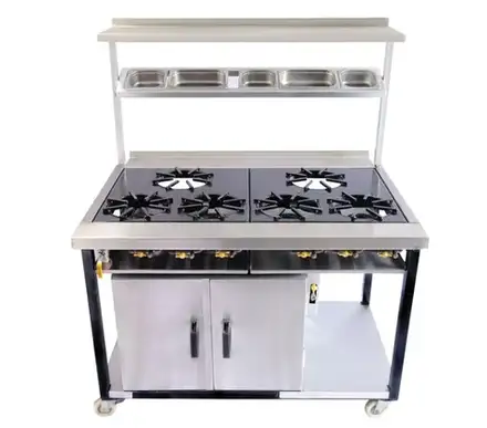 SW Cookers 6 Burner Indian Range Cooker