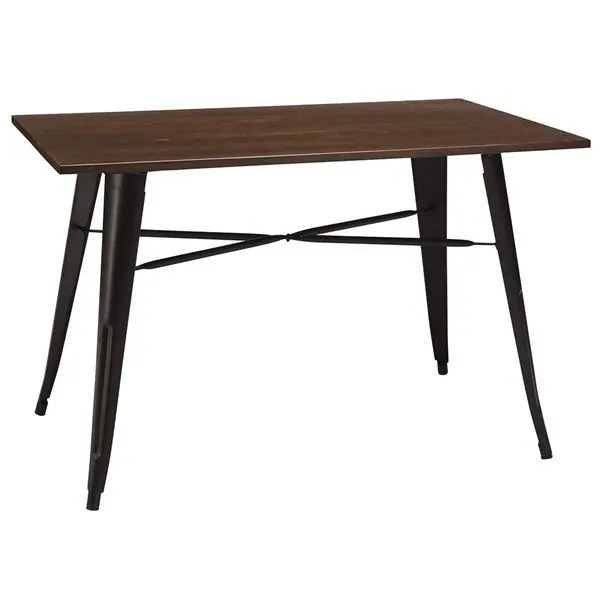French Bistro Metal Tables - Industrial Style Cafe & Restaurant
