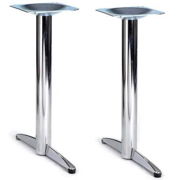 Lincoln Twin Chrome Table Legs - Max 1200x800mm Rectangular Tops