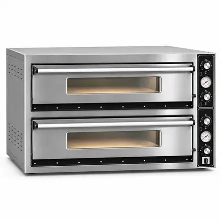 Super Pizza PO10268DETG Double Deck Electric Pizza Oven – 12 × 13″