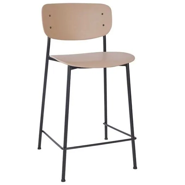 Greenwich Metal Breakfast Bar Stools - Dark Green, Mustard, Taupe