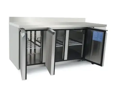 Atosa Counter Workbench Freezer with Splashback – 3 Door
