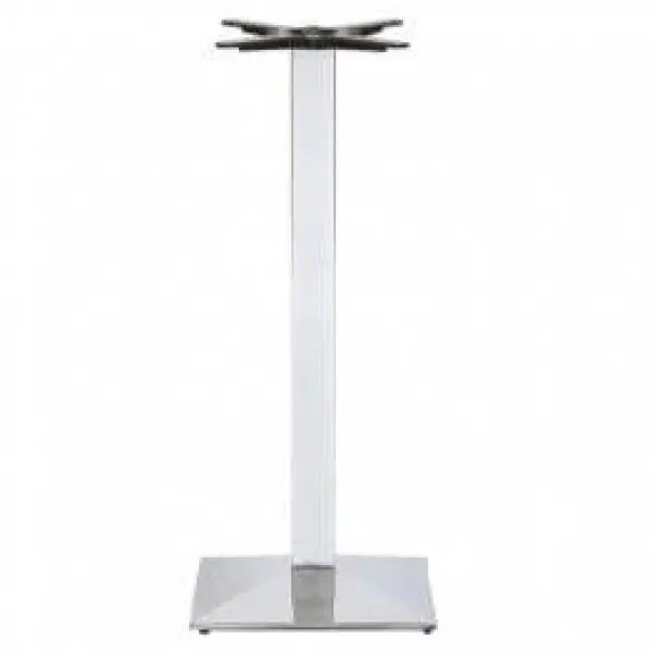 Newton Chrome Bar Table Bases - Square