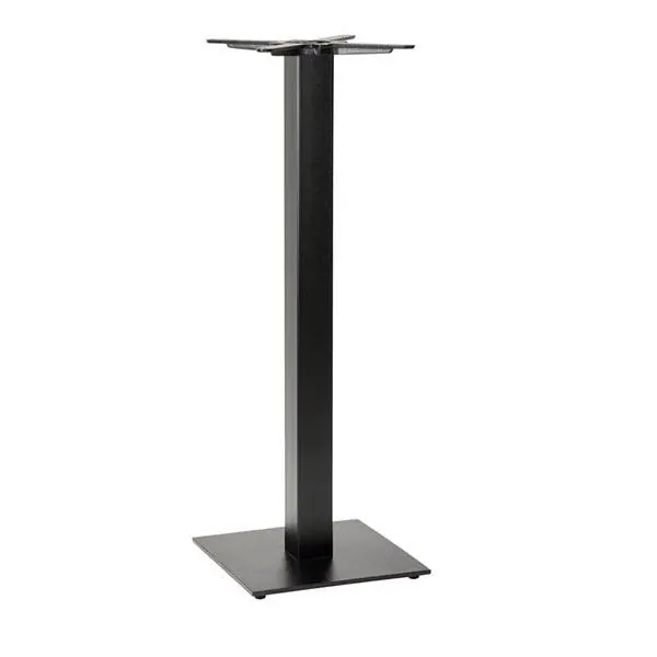 Forte Square Small Poseur Table Base - Black Cast Iron