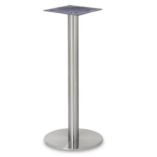 Profile Brushed Steel Counter Table Base - Small Round