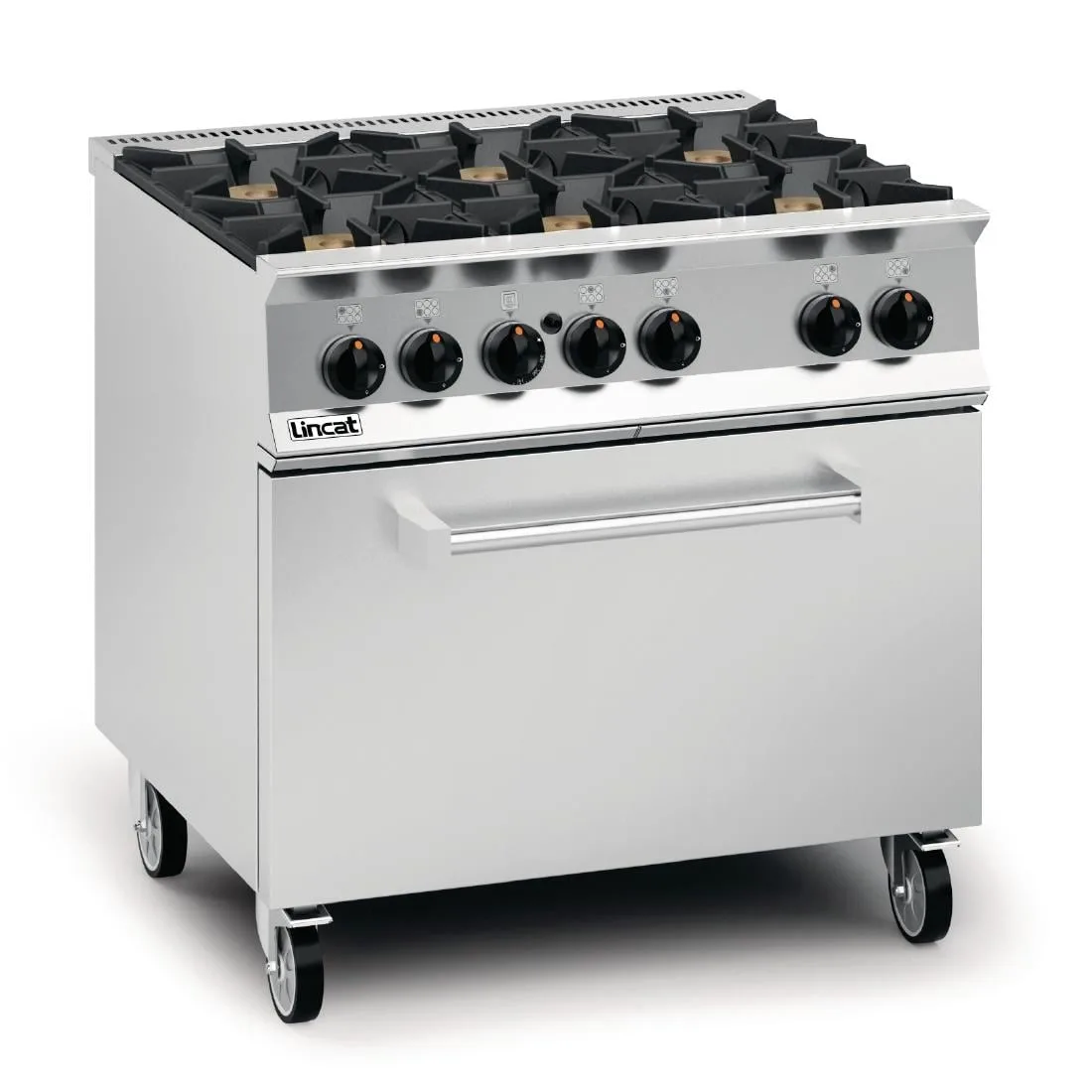Lincat Opus 800 Propane Gas 6 Burner Range with Drop Down Door OG8002/P/DD