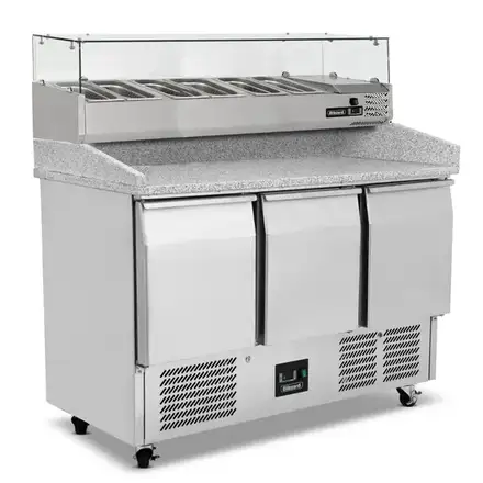 Blizzard BCC3PIZZA Compact Triple Door Pizza Prep Counter