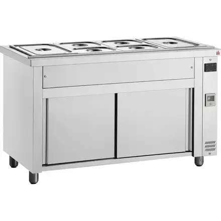 Inomak MHV714 Bain Marie with Heated Cupboard 4x GN1/1