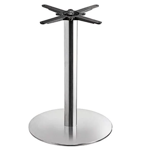 Baltimore Large Round Dining Table Base - Brushed Steel