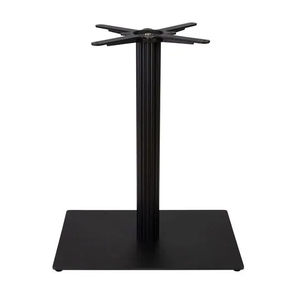 Boston Table Base Black Fluted – Small Rectangular Pedestal