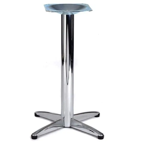 Lincoln Small Chrome Table Legs 730mm Height - Max. 700mm Square Tops