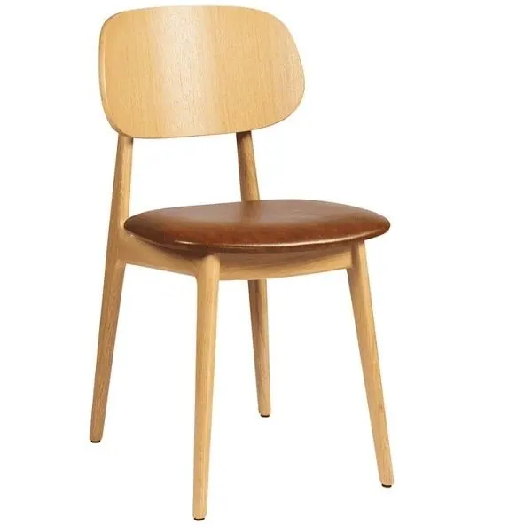 Relish Oak Dining Chairs - Tan / Brown / Black