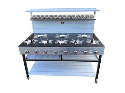 8 Burner Commercial Gas Cooker EN2101