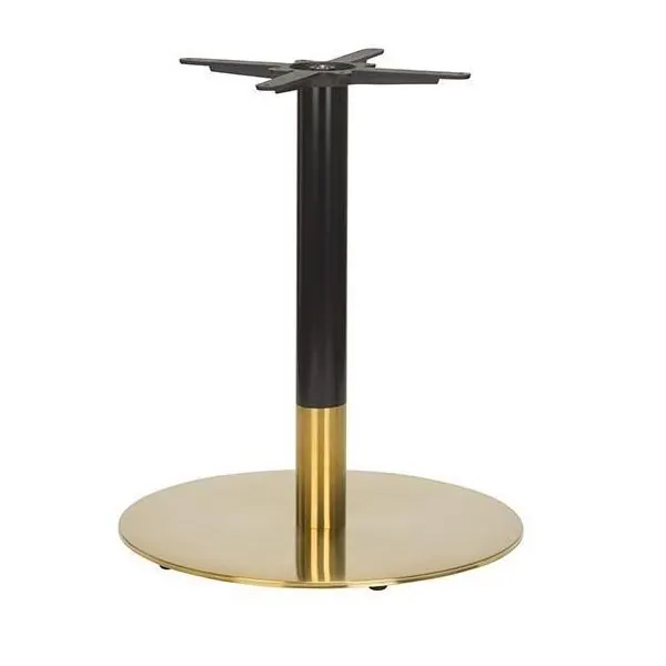 Midas Black / Brass Large Round Table Base - Height Options