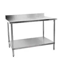 Stainless Steel Table 90cm with Splash Back