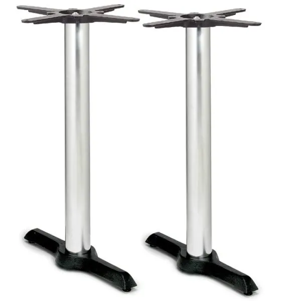 Samson B4 Dining Table Legs - Black Chrome