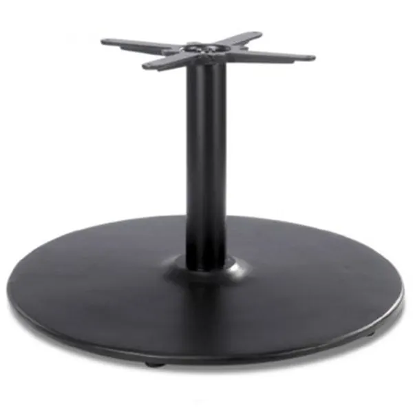 Dome Black Large Round Table Base - Coffee Height