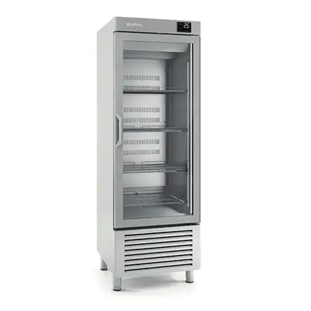 Infrico AEX500TF Upright Single Hinged Glass Door Refrigerator