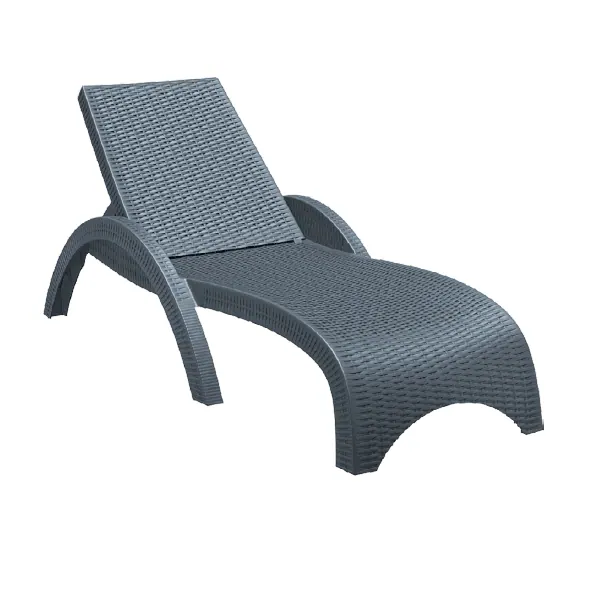 Fiji Sun Lounger - Dark Grey