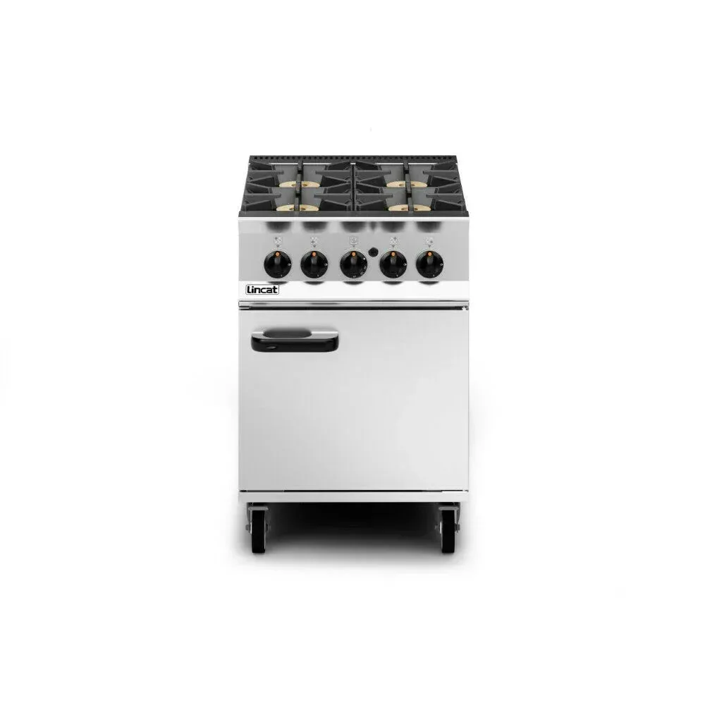 Lincat Opus 800 Natural Gas 4 Burner Range with Right Hand Door OG8001/N/RHD