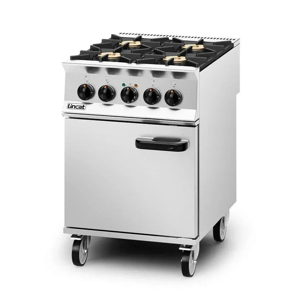 Lincat Opus 800 Natural Gas 4 Burner Dual Fuel Oven Range OD8006/N