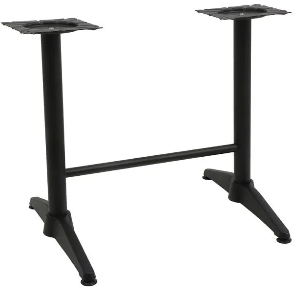 Black Alby Twin Outdoor Dining Table Legs