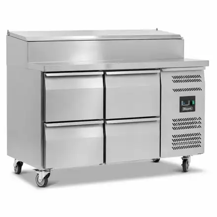 Blizzard HBC2EN-22 Four Drawer Refrigerated Prep Counter With Raised Collar