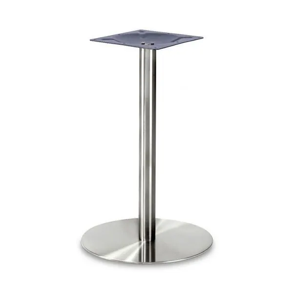 Profile Brushed Steel Counter Mid Height Table Base - Large Round