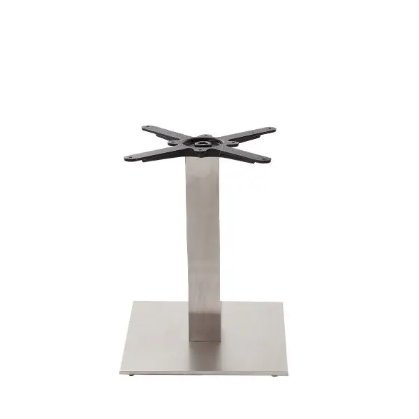 Carlton-D B1 Small Brushed Chrome Coffee Table Bases - Square