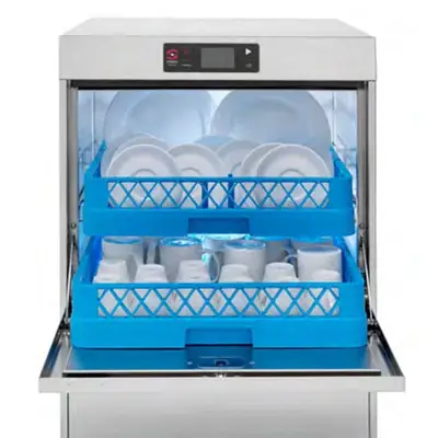 Sammic Active Plus Commercial Dishwasher 500mm with Break Tank & Internal Water Softener