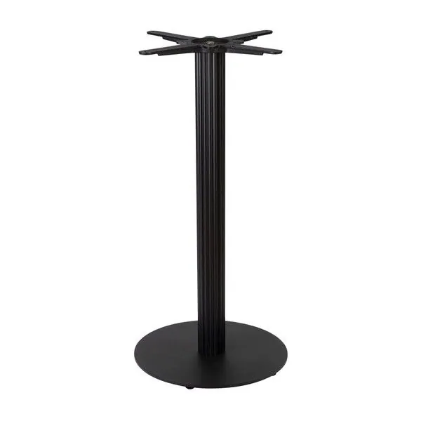 Boston Table Bases – Black Fluted Small Round Table Base