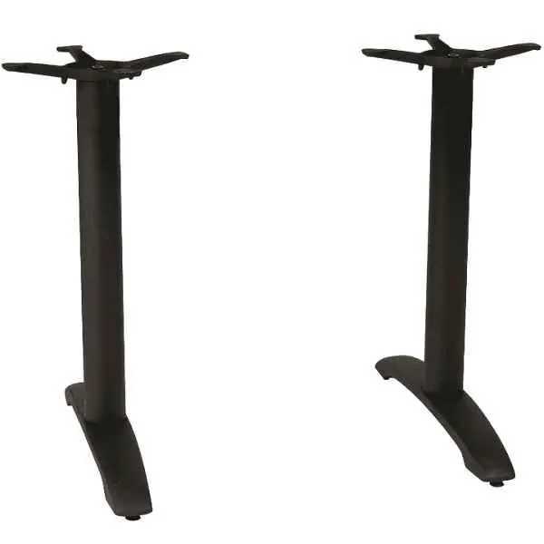 Centaur Twin Black Heavy Duty Cast Iron Table Legs
