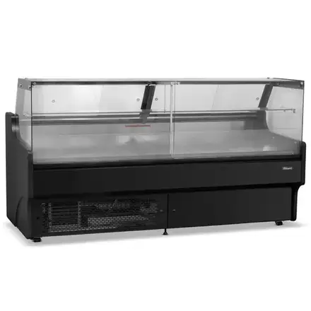 Blizzard BFG200BKV2 2m Flat Glass Serve Over Counter