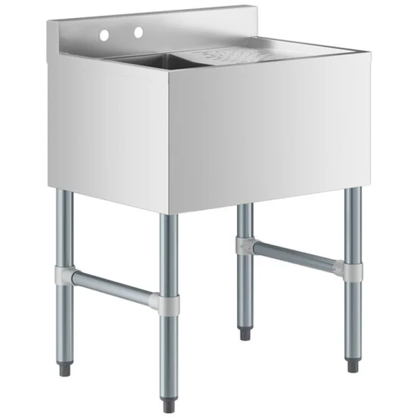 BS1T24R 1 Bowl Sink with Right Drainer – 609 × 476 mm